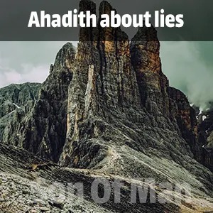 Ahadith about lies