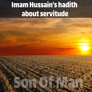 Imam Hussain's hadith about servitude