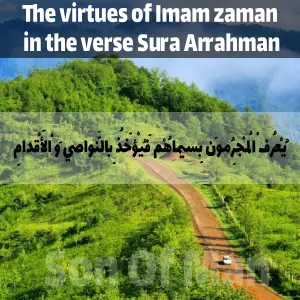 The virtues of Imam zaman in the verse Sura Arrahman