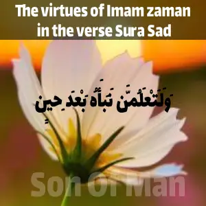 The virtues of Imam zaman in the verse Sura Sad
