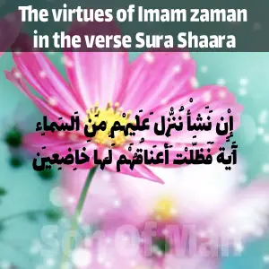 The virtues of Imam zaman in the verse Sura Shaara