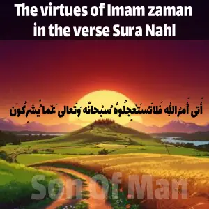 The virtues of Imam zaman in the verse Sura Nahl